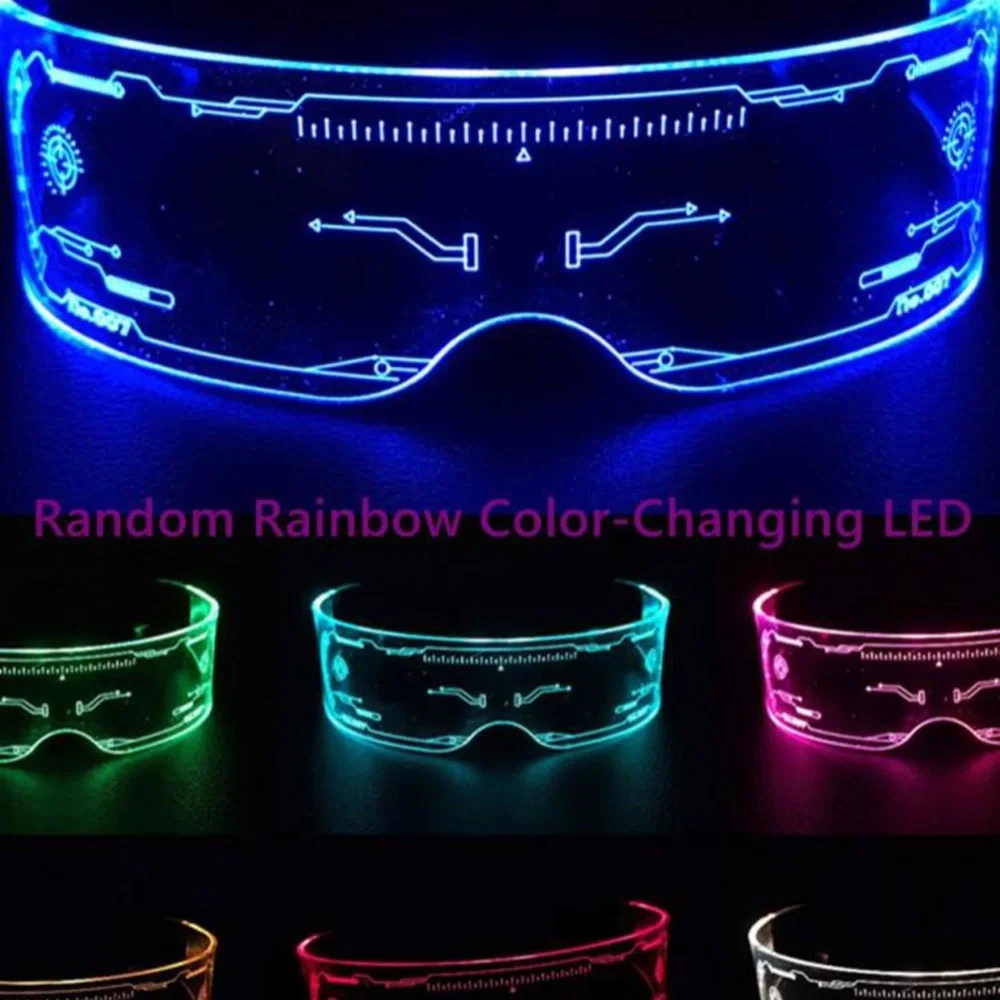LED FLASHING GLASSES! CLUBS, COSTUME, UNIQUE